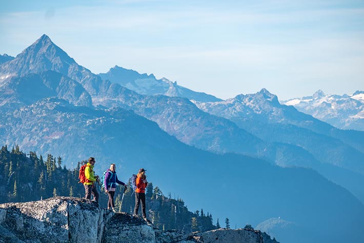 Group of climbers in Whistler